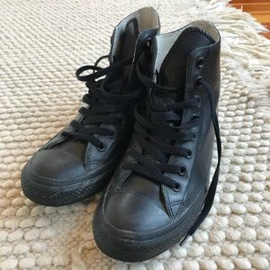 Converse rubber high top rain boots